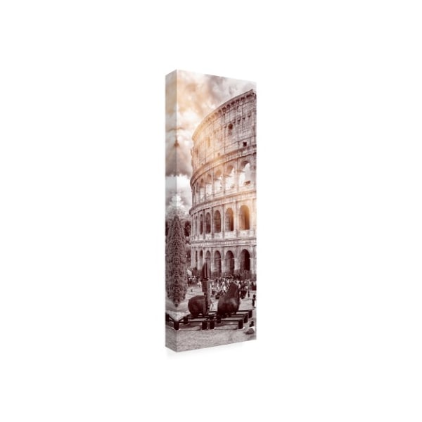 Philippe Hugonnard 'Dolce Vita Rome 2 The Colosseum XII' Canvas Art,10x32